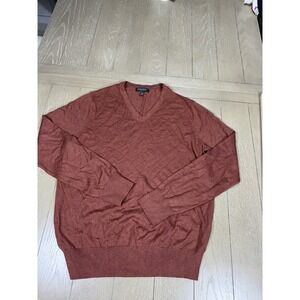 Banana Republic Sweater Mens Large Brown V-Neck Old Money Classic